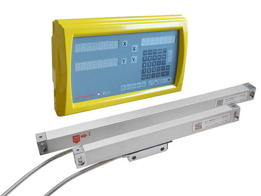 Желтый блок цифрового отсчета оси филировальной машины 2 LCD раковины